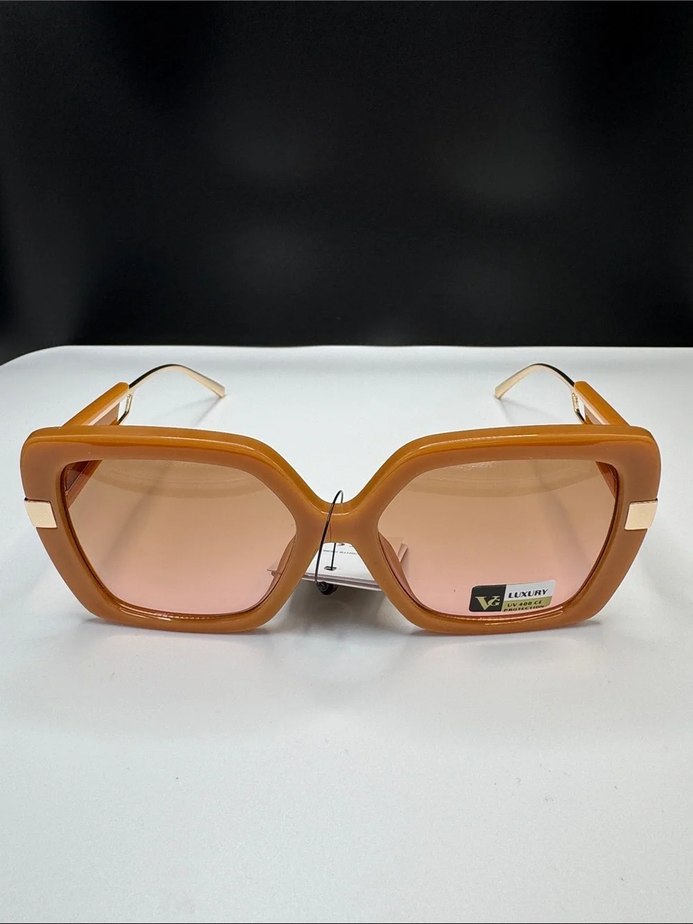 Oversized Square Women’s Sunglasses - Amber
